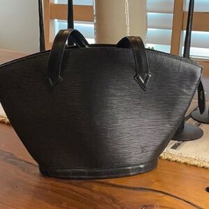 Louis Vuitton Black Epi St
Jacques Shoulder Bag